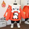 Chaqueta para Niños Otoño e Invierno 2025 Nuevo Estilo Polar Grueso Elegante Celebridad de Internet Niños Pequeños Cálido con Capucha Abrigo de Algodón
