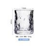 Estilo europeo vidrio de sosa y cal prensado a máquina vidrio Glaciar vaso grueso para whisky veta de árbol vaso de agua venta al por mayor personalizado