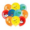 Set de Globos Temáticos de Cumpleaños de Pikachu Decoración para Fiesta de Cumpleaños de Pikachu Globos de Látex de 12 Pulgadas de Pokémon