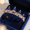 Corona de Novia Aleación Pedrería Diadema de Reina Accesorios para el Cabello de Boda Joyería para la Cabeza Corona de Fiesta Tiara de Cumpleaños para Mujeres