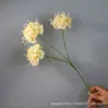 Flor Artificial Flor de Mariposa de 3 Cabezas para Decoración de Pasillos de Salón de Bodas, Decoración del Hogar, Mayorista Fabricante de Flores Artificiales, Flor de Seda para Hotel