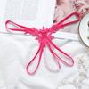 Mi ke encaje sexy hueco bordado ropa interior de mujer seductora tanga de masaje de perlas calzoncillos sexys 2188