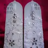 G9505M7I Fornecimento de Luvas de Noiva Atacado Luvas de Renda para Vestido de Noiva Tiras de Renda Dedo com Gancho Dedo Vazado Ornamentos de Diamante