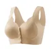 Sujetador sin costuras estilo camiseta de tirantes, con cierre frontal, push-up, talla grande para mujer, con soporte para lactancia, anti-caída y control lateral del busto