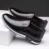 Zapatos de Cuero Transfronterizos para Hombre, Transpirables para las Cuatro Estaciones, Cuero Suave, Suela Suave, Zapatos de Papá Talla Grande 47, Moda de Negocios, Zapatos Casuales 46, Calzado para Hombre