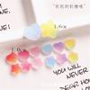 Estrella de cinco puntas de fudge de simulación pequeña corazón de durazno joyería para uñas DIY materiales hechos a mano pegatinas de pegamento suave accesorios para teléfono móvil