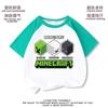2025 Novas Camisetas de Algodão de Manga Curta para Crianças Minecraft para Meninos e Meninas Verão Fino Verão Versátil Camisetas Curtas