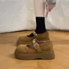 Zapatos Mary Jane gruesos y lindos de estilo bosque para mujer, nuevos zapatos de vestir de estilo vintage para otoño 2026, versátiles para combinar con faldas.