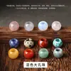 Cuentas con agujero grande, cuentas sueltas, piedra natural, cristal, ágata, piedra ojo de tigre, cuentas espaciadoras, accesorios semiacabados para joyería DIY, accesorios para collares
