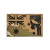 Cross Border in stock Australia Flag Velcro Armband Embroidered Cloth Sticker Oceania PVC Silicone Badge Patch