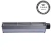 Ventilador de flujo cruzado/flujo cruzado DC con marco de voluta 65420U Meifeng de doble rodamiento con bajo ruido y alto volumen de aire