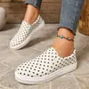 Novos Sapatos Casuais de Solado Grosso para Outono 2026 para Mulheres, Tamanho Grande Bico Redondo Slip-On Sapatos Preguiçosos para Comércio Exterior, Em Estoque