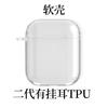 Capa protetora de TPU transparente e macia para fone de ouvido Bluetooth Airpods 2ª geração/3ª geração/PRO/PRO2