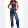 Overoles de Mezclilla Americanos de Moda Verano 2026 Estilo Callejero para Mujer Cómodos Versátiles Moda Overoles en Stock
