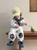 Conjunto de Dos Piezas Estilo Coreano para Primavera y Otoño para Bebés y Niños Pequeños, Elegante Conjunto de Sudadera y Pantalón de Chándal para Niños y Niñas, Ropa de Primavera Moderna para Niños