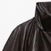Vendedor Caliente Transfronterizo de AliExpress Nuevas Llegadas Primavera 2026 Moda para Mujer Chaqueta Plisada Efecto Piel 5063754