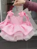 Vestido formal para niña, vestido de princesa, vestido para actuación de piano infantil en fiesta de cumpleaños, vestido de anfitriona de tul esponjoso, suministro al por mayor en AliExpress