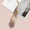 Corbata Estilo Japonés Jk para Niñas, Accesorio de Uniforme Estudiante Cuadros Estilo Universitario, Camisa Dk para Hombres, Decoración Fácil de Tirar sin Nudo