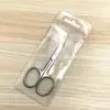 Suministro de fábrica tijeras para cejas de acero inoxidable alta calidad tijeras de belleza tijeras para cejas de goma y plástico apertura secundaria tijeras 3.5B