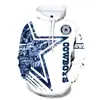 Sudadera con capucha estampada en 3D Serie de Fútbol Americano Chiefs Sudadera Deportiva Holgada Sudadera con capucha de diseño personalizado