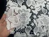 ¡ventas directas de fábrica! Gran Peonía Soluble en Agua Bordado por Computadora Encaje de Seda de Leche Bordado Accesorios para Ropa Tela Mesa