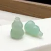 Piedra Aventurina Natural Colgante Calabaza Pequeña Jade Seda Dorada Verde Calabaza Jade Colgante Piezas Sueltas Fabricante de Joyería DIY Venta al por Mayor