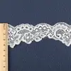 Encaje Elástico de 4.5cm, Encaje de Nylon, Accesorios de Encaje para Escote y Puños, Stock Listo de Fábrica