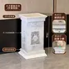 Caja de almacenamiento acrílica labubu vitrina de columna romana zimomo arcángel caja a prueba de polvo