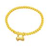 Pulseira feminina de ouro antigo legado Sha Jin He He Mei Mei Lotus Pot Transfer Bead Bracelet Pulseira feliz de duas gerações Presente