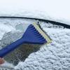 Carro de inverno atualizado Azul cabo longo tendão de boi raspador de gelo e neve descongelamento espessado macio tendão de boi pá de neve raspador