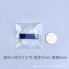 Acompañante de Polvo Suelto Esponja para Polvo Cuadrada Miel Esponja de Terciopelo de Cristal Súper Suave Esponja de Polvo Mini Muestra Esponja Redonda de Juguete