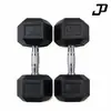 Super fábrica en stock exportación comercio exterior mancuernas hexagonales recubiertas en libras, hierro fundido, equipo de gimnasio para hombres para entrenamientos en casa