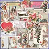 Fiesta de Té de Alicia 37 Pegatinas Retro para Diario de Mano Carcasa de Teléfono Móvil Caja de Almacenamiento para Álbum de Diario Material Decorativo diy
