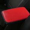 Almohadilla creativa de caja de reposabrazos de coche con dibujos animados, suministros interiores modificados, juego universal de cuero antideslizante para caja de reposabrazos de coche, venta al por mayor