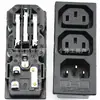 Conector Integrado Multi-Conector Ac-105 C13 C14 Macho-Fêmea com Fusível Integrado Tomada de Energia Tipo Cartão 10A250V