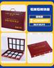 Caja de Tarjetas de Color Cuero PU Perfil de Aleación de Aluminio Caja de Muestras Bloque de Muestras Caja de Exhibición de Tarjetas de Color Gabinete Cartera Exhibidor de Mármol