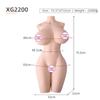 Juguetes Novedosos para Hombres Adultos, Muñeca Realista de Medio Cuerpo con Moldes de Senos, Vagina y Glúteos, Dispositivo de Masturbación para Adultos