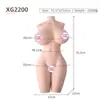 Muñeca Sexual de Medio Cuerpo para Hombres, Masturbador Masculino, Glúteos Grandes, Juguete Sexual para Adultos Insertable, Molde de Glúteos
