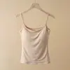 Camisola Estilo Caricatura para Realzar el Busto de Mujer, Verano Ajustada, Hace que los Pechos Pequeños se Vean Más Grandes, con Almohadillas en el Pecho, Camiseta sin Mangas, Capa Base, Ropa Interior