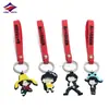 Long Zhiyu 15 Años PVC Goma Blanda Regalo de Evento Logo Personalizado Dibujo Animado 2D Llavero Proveedor de Fuente Personalizada
