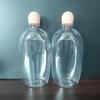 Botella de plástico para detergente de gel de ducha, limpiador de suelos de 500 ml, tapa elevable.