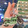 Llavero de motocicleta de aleación de dibujos animados con retroceso, mini modelo, decoración, juguete para niños, colgante para bolso, regalo para máquina de garras