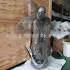Escultura Hueca Personalizada de Acero Inoxidable Pulido Espejo, Instalación de Arte Abstracto, Adorno de Pie para Lobby de Hotel