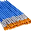 Pincel de pintura a óleo digital infantil com haste de plástico pincel liner de náilon pincel de cabeça chata pincel para pintura em gesso cerâmica pincel para tinta acrílica