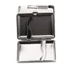 Caja de cigarrillos de cuero con patrón rectangular de 20 piezas, exquisita caja de protección para cigarrillos, caja de cigarrillos con personalidad de moda