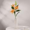 Nueva flor artificial 3D grande individual de 3 flores 1 capullo Lirio adornos de decoración para el hogar flor falsa flor artificial transfronteriza Rama larga