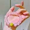 Pulsera de Plata 925 con Diseño de Cuarzo Rosa de Madagascar y Jade
