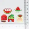 Acessórios de Brincar com Comida de Melancia Desenho Animado Acessórios de Resina Acessórios para Capa de Celular Acessórios de Gel de Creme Acessórios para Pente de Cabelo Diy