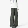 Calça casual softshell à prova de três elementos para homens e mulheres, estilo dopamina de outono, calça de trabalho de perna reta solta multicolorida para atividades ao ar livre para mulheres