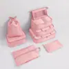 Bolsa de Armazenamento de Viagem Conjunto de Armazenamento de Oito Peças Impermeável Tecido Oxford Viagem de Negócios Maquiagem e Artigos de Higiene Pessoal Conjunto de Armazenamento para Classificação